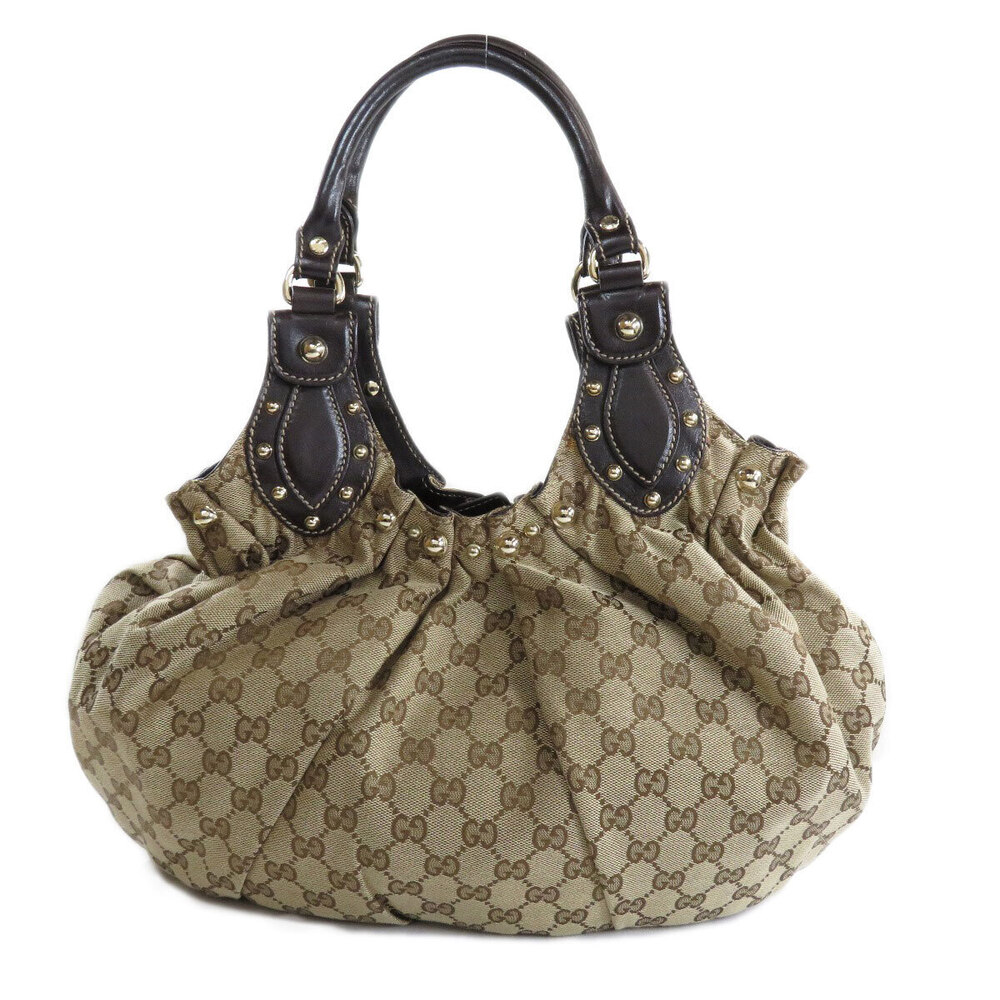 Gucci hobo bag GG Pelham leather handles canvas